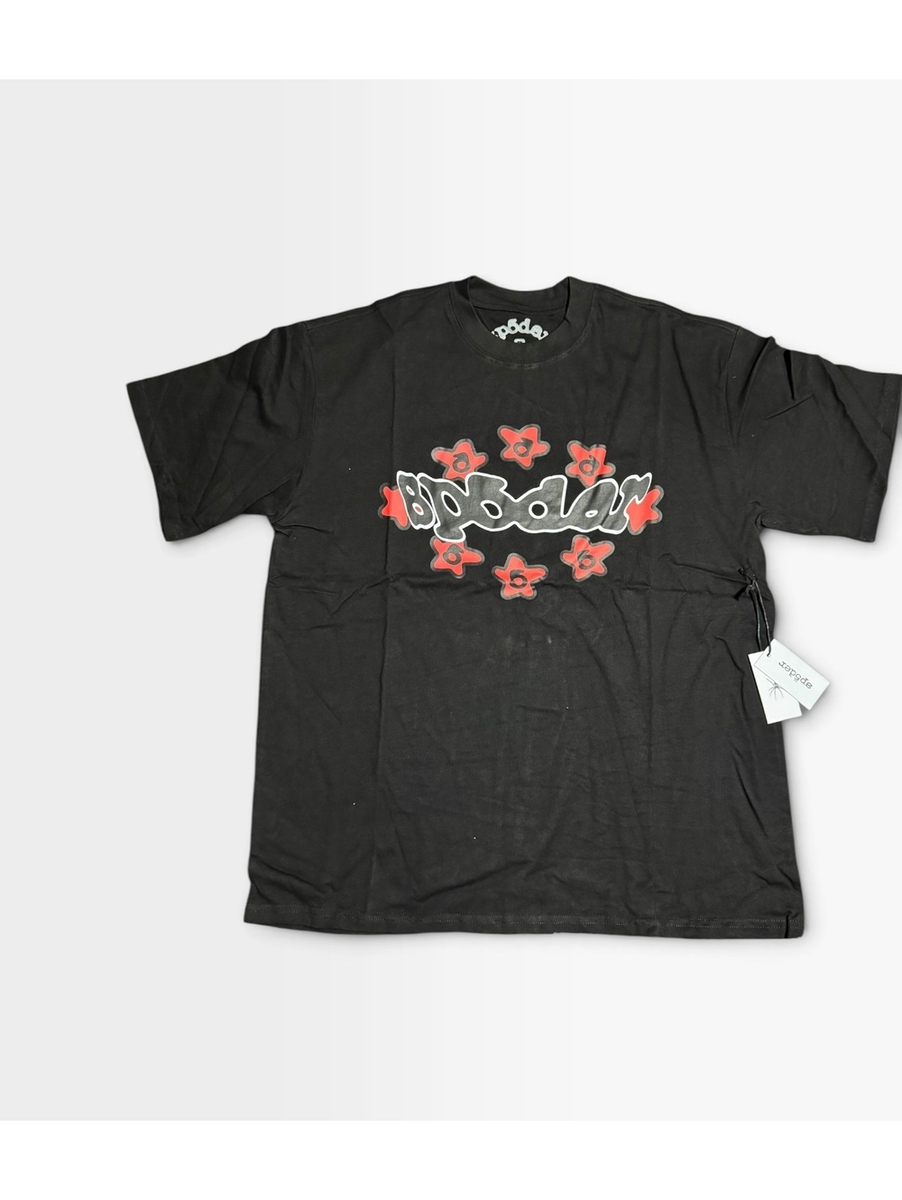 Sp5der black floral logo T-shirt